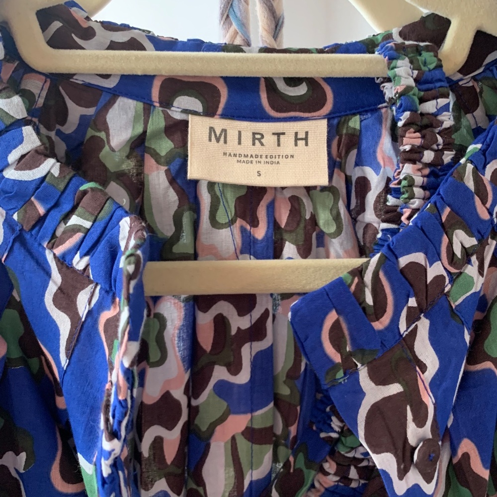 Mirth Caftans Somerset Dress in Lapis Wildflower - Never Worn - Small - Picture 4 of 4